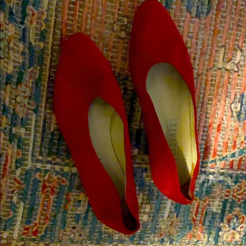 Vintage Italian Barney’s New York Red Flats